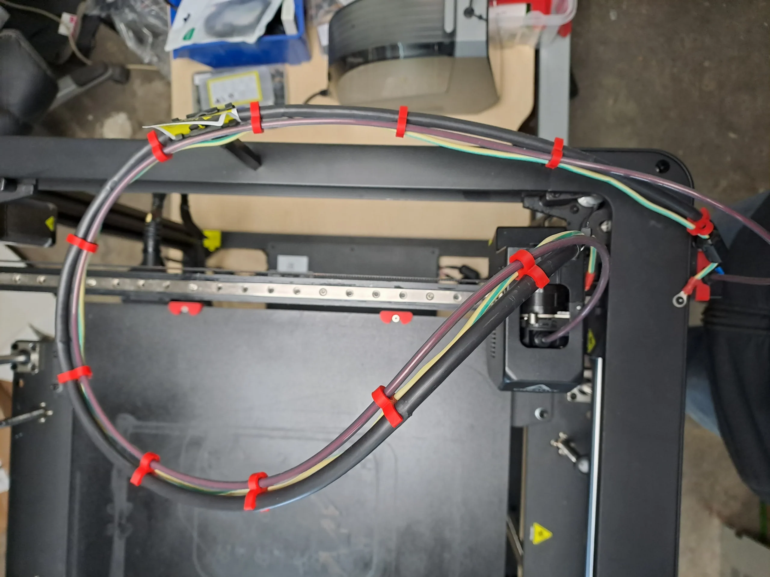 Cable routing with clips